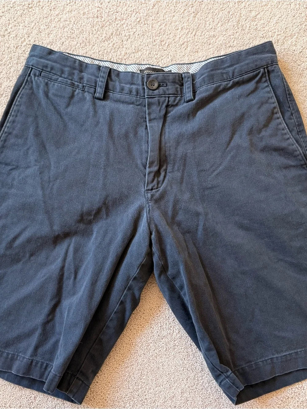 BANANA REPUBLIC Men’s Navy Blue Chinos Shorts Sz 32